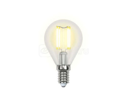Лампа светодиодная LED-G45-6Вт WW E14 CL PLS02WH картон Uniel UL-00000197