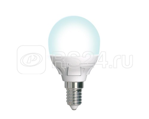 Лампа светодиодная LED-G45 7W/4000K/E14/FR/DIM PLP01WH Яркая диммир. мат. картон Uniel UL-00004300
