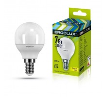 Лампа светодиодная LED-G45-7W-E14-3000K 172-265В 