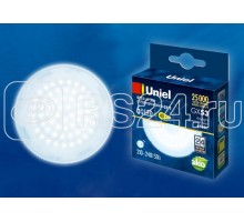 Лампа светодиодная LED-GX53-6W/6500K/GX53/FR PLZ01WH мат. картон Uniel UL-00005311