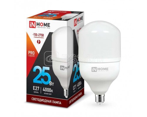 Лампа светодиодная LED-HP-PRO 25Вт 230В 4000К E27 2250лм IN HOME 4690612031057
