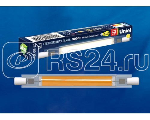 Лампа светодиодная LED-J118-12W/3000K/R7s/CL GLZ07TR прозр. картон Uniel UL-00005059