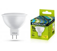 Лампа светодиодная LED-JCDR-9W-GU5.3-3K JCDR 9Вт GU5.3 3000К 172-265В Ergolux 13624