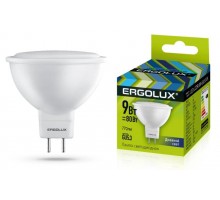 Лампа светодиодная LED-JCDR-9W-GU5.3-6K JCDR 9Вт GU5.3 6500К 172-265В Ergolux 13626