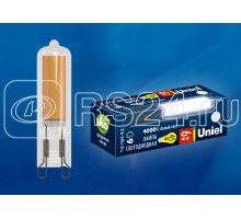 Лампа светодиодная LED-JCD-6W/4000K/G9/CL GLZ08TR прозр. картон Uniel UL-00005058