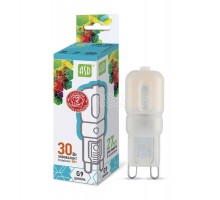 Лампа светодиодная LED-JCD-standard 3Вт капсульная 4000К бел. G9 270лм 160-260В ASD 4690612003306