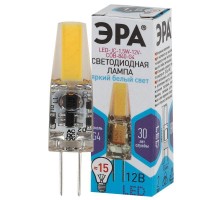 Лампа светодиодная LED-JC-1.5W-12V-COB-840-G4 120лм ЭРА Б0033198