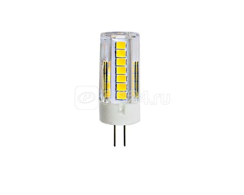 Лампа светодиодная LED-JC-220/5W/4000K/G4/CL GLZ09TR 4000К упак. картон прозр. Uniel UL-00006745