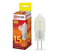 Лампа светодиодная LED-JC-VC 1.5Вт 12В G4 3000К 135лм IN HOME 4690612019772