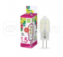 Лампа светодиодная LED-JC-standard 1.5Вт 12В 6500К G4 135лм ASD 4690612026367