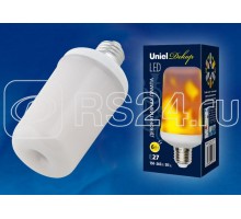 Лампа светодиодная LED-L60-6W-FLAME-E27-FR PLD01WH декоратив. матов. картон. Uniel UL-00003360