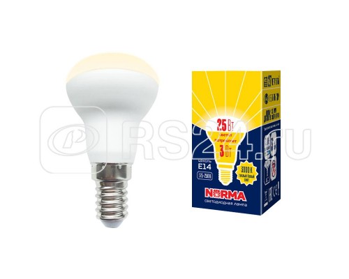 Лампа светодиодная LED-R39-3W/3000K/E14/FR/NR Norma мат. картон Volpe UL-00005625
