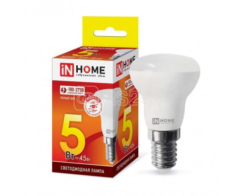 Лампа светодиодная LED-R39-VC 5Вт 230В E14 3000К 410лм IN HOME 4690612030838
