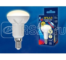 Лампа светодиодная LED-R50 7W/3000K/E14/FR/DIM PLP01WH Яркая диммир. мат. картон Uniel UL-00004710