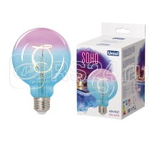 Лампа светодиодная LED-SF01-4W/SOHO/E27/CW BLUE/WINE GLS77TR SOHO спиральный филамент син./винная колба картон Uniel UL-00005892