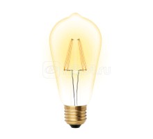 Лампа светодиодная LED-ST64-5W/GOLDEN/E27 GLV22GO Vintage форма конус зол. колба упак. картон Uniel UL-00002360