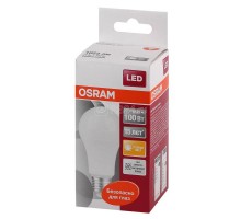 Лампа светодиодная LED STAR CLASSIC A 100 10W/827 10Вт грушевидная 2700К тепл. бел. E27 1060лм 220-240В матов. пласт. OSRAM 4052899971578