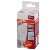 Лампа светодиодная LED STAR CLASSIC A 100 10W/840 10Вт грушевидная 4000К нейтр. бел. E27 1055лм 220-240В матов. пласт. OSRAM 4058075086678