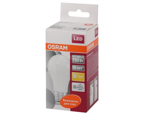 Лампа светодиодная LED STAR CLASSIC A 150 13W/827 13Вт грушевидная 2700К тепл. бел. E27 1521лм 220-240В матов. пласт. OSRAM 4058075056985