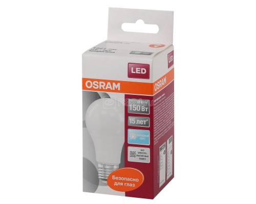 Лампа светодиодная LED STAR CLASSIC A 150 13W/840 13Вт грушевидная 4000К нейтр. бел. E27 1521лм 220-240В матов. пласт. OSRAM 4058075057043