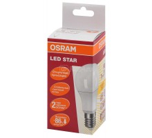 Лампа светодиодная LED STAR CLASSIC A 60 7W/827 7Вт грушевидная 2700К тепл. бел. E27 600лм 220-240В матов. пласт. OSRAM 4058075096387