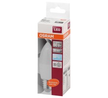 Лампа светодиодная LED STAR CLASSIC B 60 6.5W/840 6.5Вт свеча 4000К нейтр. бел. E27 550лм 220-240В матов. пласт. OSRAM 4058075134201