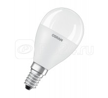 Лампа светодиодная LED STAR CLASSIC P 75 8W/840 8Вт шар 4000К нейтр. бел. E14 806лм 220-240В матов. пласт. OSRAM 4058075210837
