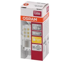 Лампа светодиодная LED STAR PIN40 CL 3.5Вт 827 тепл. бел. G4 12В прозр. стекл. OSRAM 4058075369009