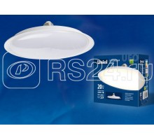 Лампа светодиодная LED-U165-20W/3000K/E27/FR PLU01WH форма UFO мат. колба. теплый бел. свет 3000К упак. картон Uniel UL-00004570