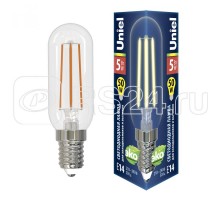 Лампа светодиодная LED-Y25-5W/3000K/E14/CL GLZ04TR для холодильников и вытяжки прозрачная колба. картон Uniel UL-00007129