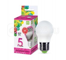 Лампа светодиодная LED-ШАР-standard 5Вт 230В E27 6500К 450лм ASD 4690612024561