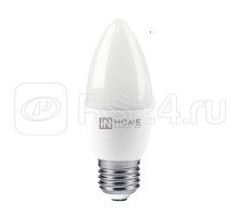 Лампа светодиодная LED-СВЕЧА-VC 4Вт 230В Е27 6500К 360лм IN HOME 4690612033747