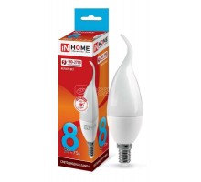 Лампа светодиодная LED-СВЕЧА НА ВЕТРУ-VC 8Вт 230В E14 4000К 720лм IN HOME 4690612030432