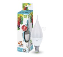 Лампа светодиодная LED-СВЕЧА НА ВЕТРУ-standard 5Вт СВЕЧА НА ВЕТРУ 4000К бел. E14 450лм 160-260В ASD 4690612004525