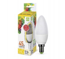 Лампа светодиодная LED-свеча-standard 5Вт свеча 3000К тепл. бел. E14 450лм 160-260В ASD 4690612002200