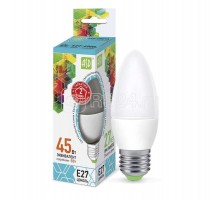 Лампа светодиодная LED-СВЕЧА-standard 5Вт СВЕЧА 4000К бел. E27 450лм 160-260В ASD 4690612003917