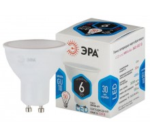 Лампа светодиодная MR16-6w-840-GU10 480лм ЭРА Б0020544