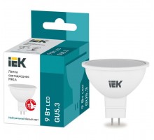 Лампа светодиодная MR16 софит 9Вт 230В 4000К GU5.3 ИЭК LLE-MR16-9-230-40-GU5