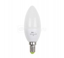 Лампа светодиодная PLED-ECO-C37 5Вт свеча 3000К тепл. бел. E14 400лм 220-240В JazzWay 1036834A