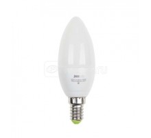 Лампа светодиодная PLED-ECO-C37 5Вт свеча 3000К тепл. бел. E27 400лм 230В JazzWay 2855312A