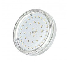 Лампа светодиодная PLED-ECO-GX53 6Вт таблетка 3000К CLEAR тепл. бел. GX53 510лм 230В JazzWay 2851970