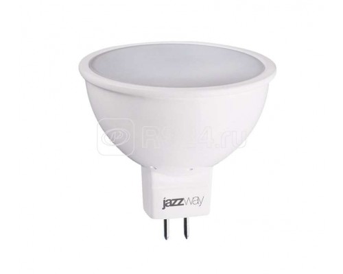 Лампа светодиодная PLED-ECO-JCDR 5Вт 3000К тепл. бел. GU5.3 400лм 220-240В JazzWay 1037077A