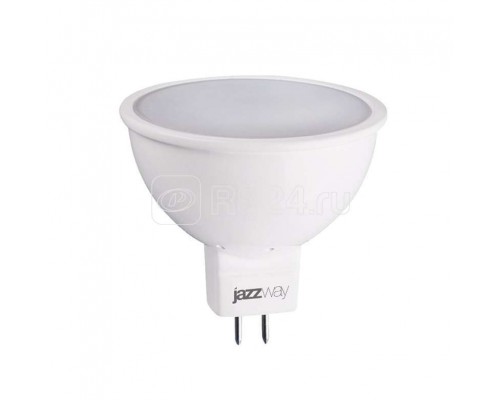 Лампа светодиодная PLED-ECO-JCDR 5Вт 4000К бел. GU5.3 400лм 220-240В JazzWay 1037107A