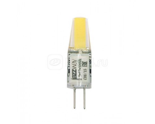 Лампа светодиодная PLED-G4 COB 2.5Вт капсульная 3000К тепл. бел. G4 200лм 12В JazzWay 2855749