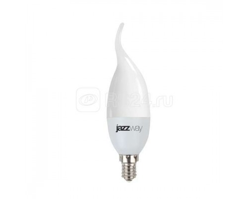 Лампа светодиодная PLED-SP CA37 9Вт свеча 5000К холод. бел. E14 820лм 230В JazzWay 2859549A