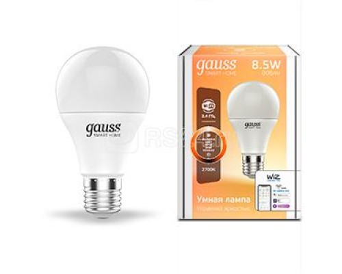 Лампа светодиодная Smart Home A60 8.5Вт 2700К E27 DIM Gauss 1050112