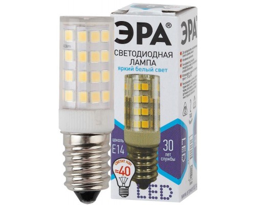Лампа светодиодная T25-5W-CORN-840-E14 400лм ЭРА Б0033031