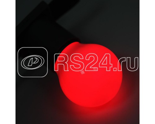 Лампа светодиодная d-45 3LED 1Вт шар E27 25лм 220В красн. Neon-Night 405-112