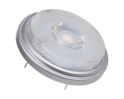 Лампа светодиодная диммируемая PARATHOM PRO AR111 50 Dim 24° 7.3W/930 7.3Вт (замена 50Вт) 3000К тепл. бел. G53 450лм 12В прозр. алюминий OSRAM 4058075448483