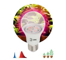 Лампа светодиодная для рассады FITO-14W-RB-E27-K А60 14Вт 220-240В красн./син. спектр ЭРА Б0039071